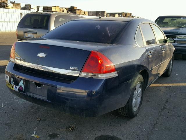 2G1WT58K189261944 - 2008 CHEVROLET IMPALA LT BLUE photo 4