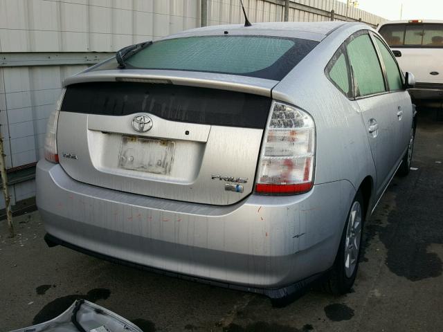 JTDKB20U783318757 - 2008 TOYOTA PRIUS SILVER photo 4