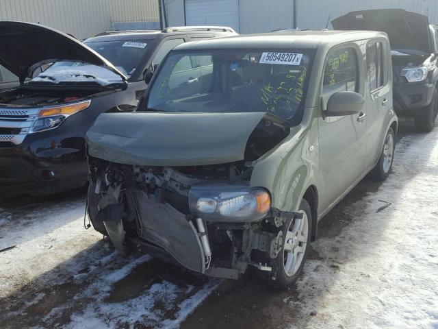 JN8AZ28R69T103867 - 2009 NISSAN CUBE BASE GREEN photo 2