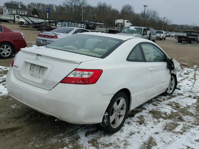 2HGFG12897H562601 - 2007 HONDA CIVIC EX WHITE photo 4