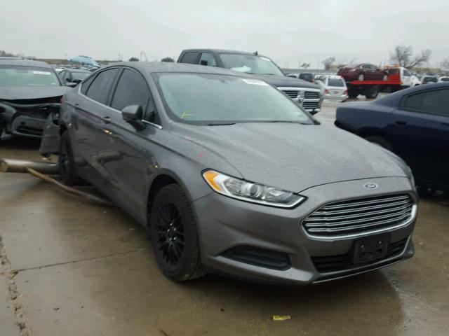 3FA6P0G7XDR191477 - 2013 FORD FUSION S GRAY photo 1