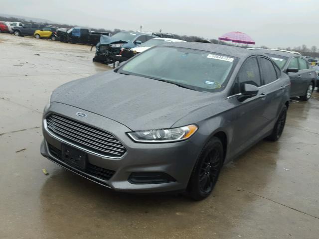 3FA6P0G7XDR191477 - 2013 FORD FUSION S GRAY photo 2