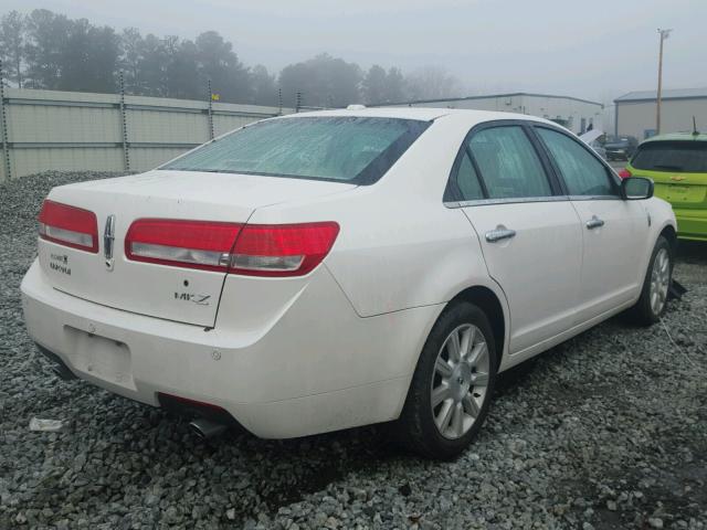 3LNHL2GC9AR647130 - 2010 LINCOLN MKZ Blanco foto 4