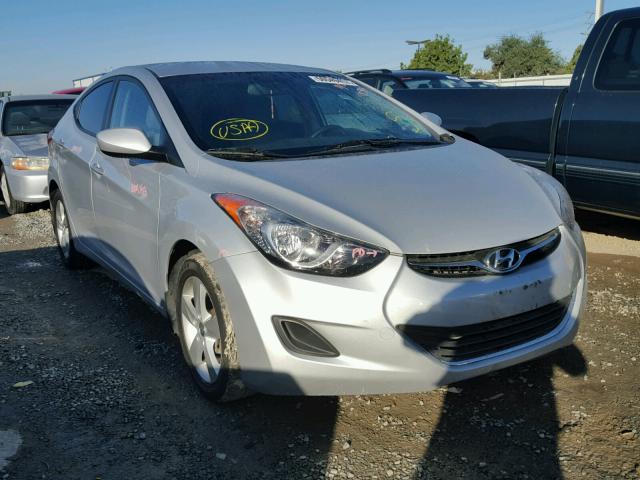 KMHDH4AE8DU969681 - 2013 HYUNDAI ELANTRA GL SILVER photo 1