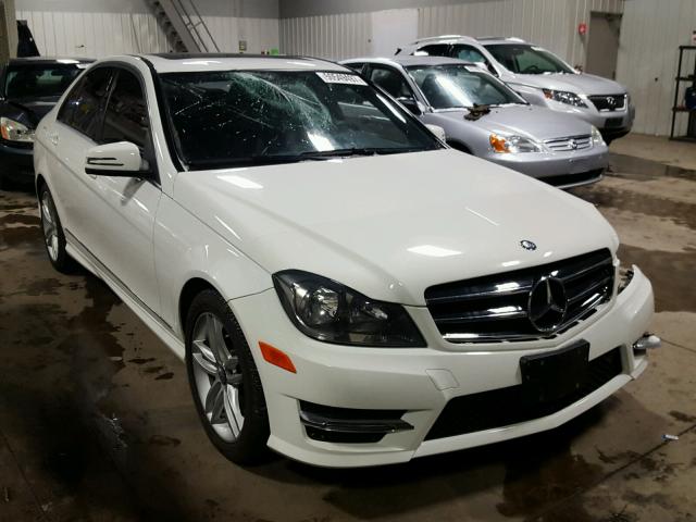 WDDGF8AB4EG236442 - 2014 MERCEDES-BENZ C 300 4MAT WHITE photo 1