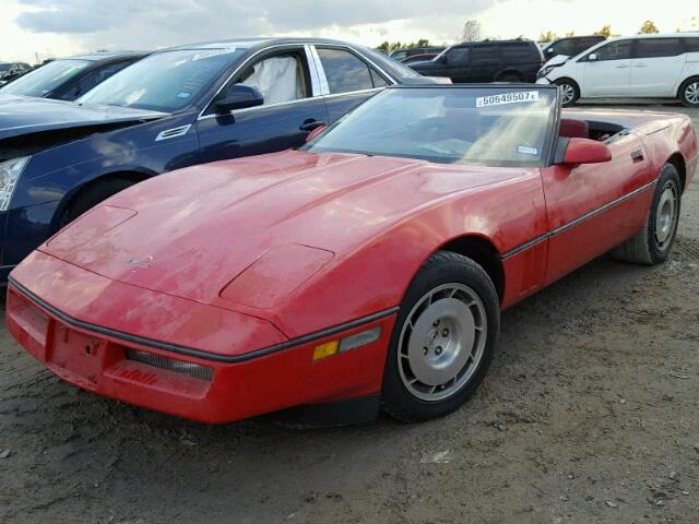 1G1YY6789G5903330 - 1986 CHEVROLET CORVETTE RED photo 2