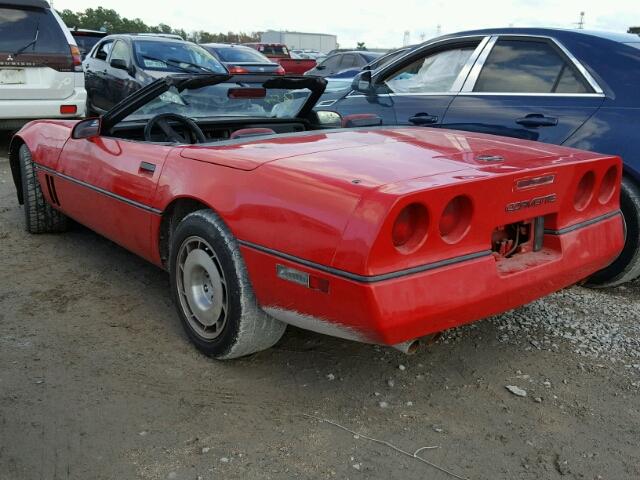 1G1YY6789G5903330 - 1986 CHEVROLET CORVETTE RED photo 3