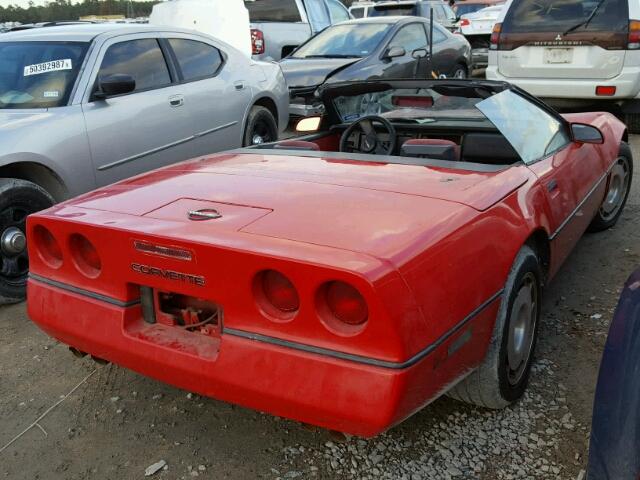 1G1YY6789G5903330 - 1986 CHEVROLET CORVETTE RED photo 4