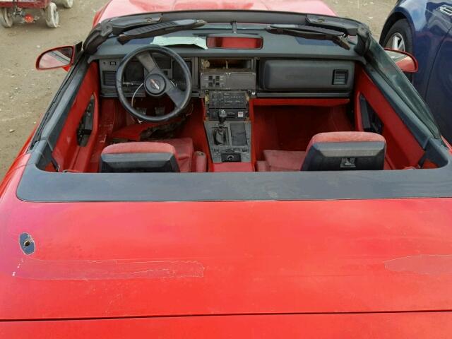 1G1YY6789G5903330 - 1986 CHEVROLET CORVETTE RED photo 9