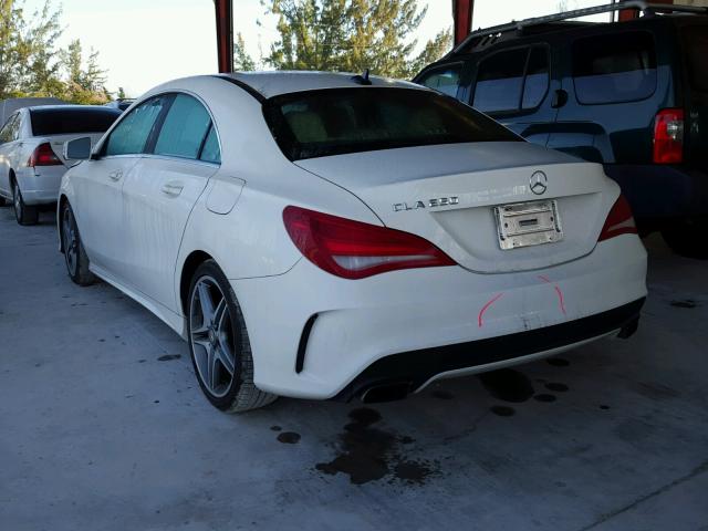 WDDSJ4EB6EN094988 - 2014 MERCEDES-BENZ CLA 250 WHITE photo 3