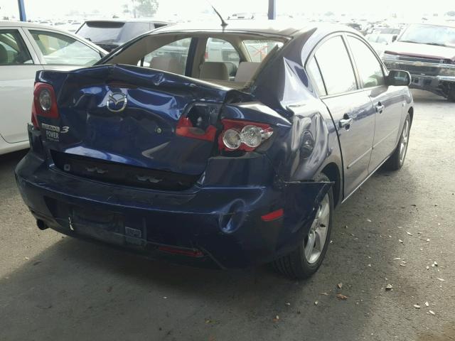 JM1BK12F951306917 - 2005 MAZDA 3 I BLUE photo 4