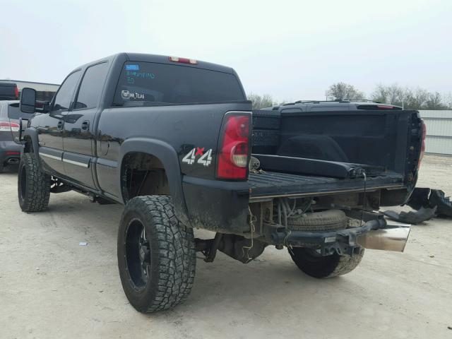 1GCHK23104F148925 - 2004 CHEVROLET SILVERADO BLACK photo 3