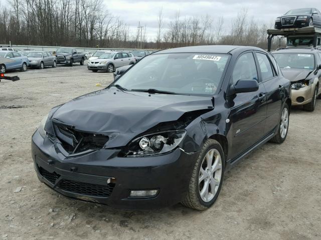 JM1BK344771723804 - 2007 MAZDA 3 HATCHBAC BLACK photo 2