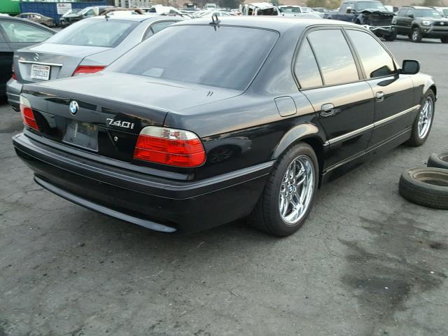 WBAGG83461DN87464 - 2001 BMW 740 I AUTO BLACK photo 4