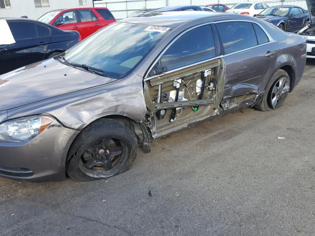 1G1ZC5EB3AF270806 - 2010 CHEVROLET MALIBU 1LT TAN photo 9
