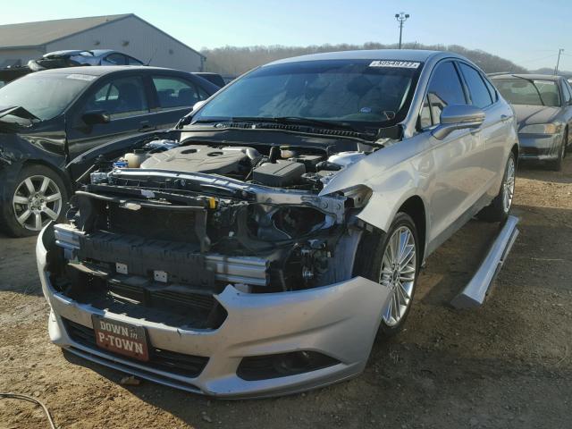 3FA6P0H99ER293256 - 2014 FORD FUSION SE SILVER photo 2