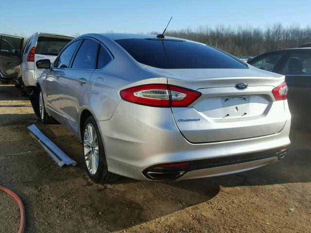 3FA6P0H99ER293256 - 2014 FORD FUSION SE SILVER photo 3