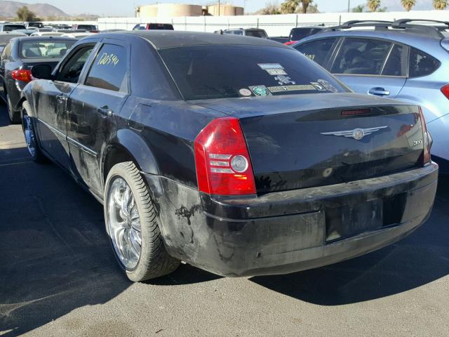 2C3KA43R08H180020 - 2008 CHRYSLER 300 LX BLACK photo 3