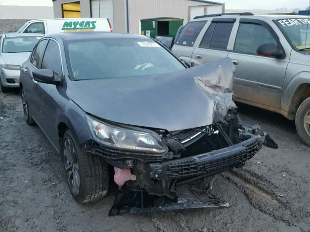 1HGCR2F53EA271641 - 2014 HONDA ACCORD SPO GRAY photo 1