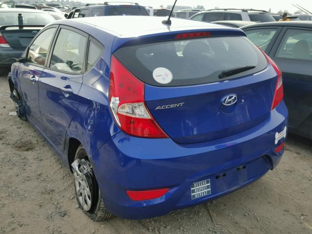 KMHCT5AE8DU098488 - 2013 HYUNDAI ACCENT GLS BLUE photo 3