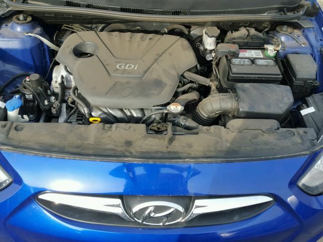 KMHCT5AE8DU098488 - 2013 HYUNDAI ACCENT GLS BLUE photo 7