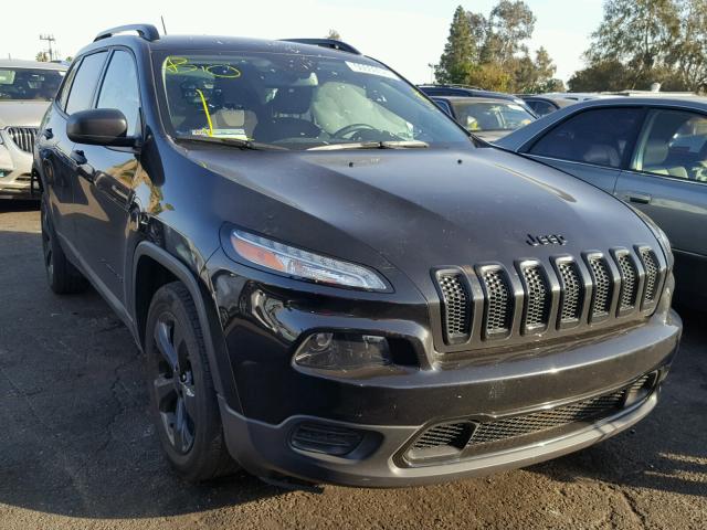 1C4PJLAB2GW350590 - 2016 JEEP CHEROKEE S BLACK photo 1