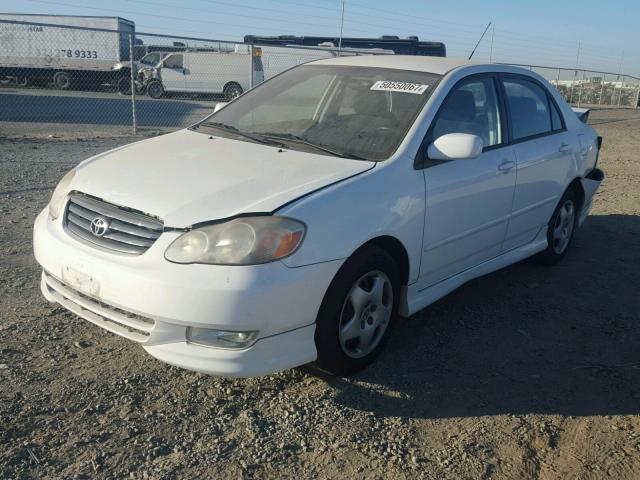 1NXBR32E23Z185900 - 2003 TOYOTA COROLLA CE WHITE photo 2