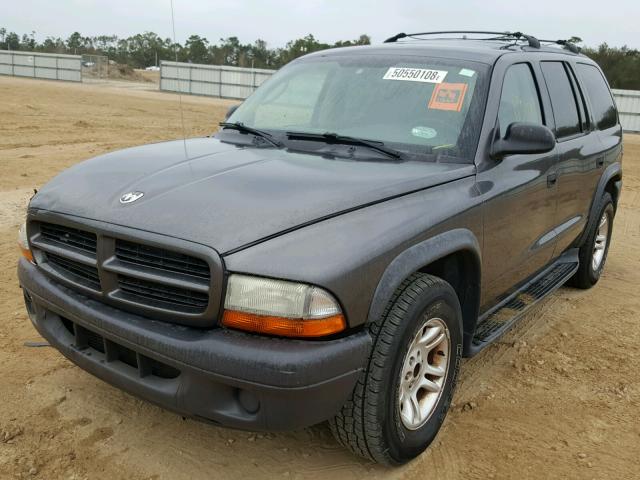 1D4HR38N03F621298 - 2003 DODGE DURANGO SP GRAY photo 2