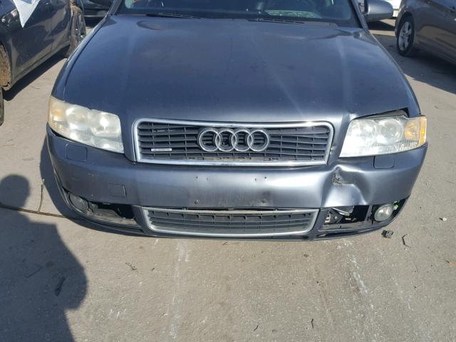 WAULC68E65A064212 - 2005 AUDI A4 1.8T QU GRAY photo 9