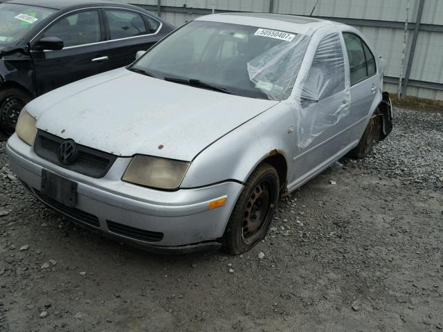 3VWSP69MX3M020459 - 2003 VOLKSWAGEN JETTA GLS SILVER photo 2