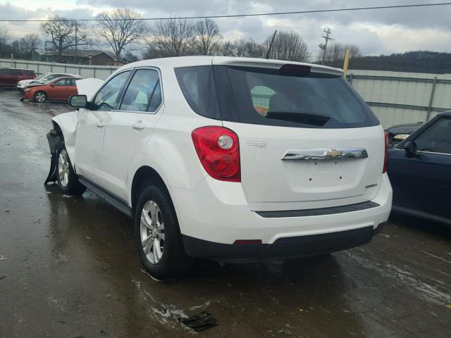 1GNALAEK5EZ132788 - 2014 CHEVROLET EQUINOX LS WHITE photo 3