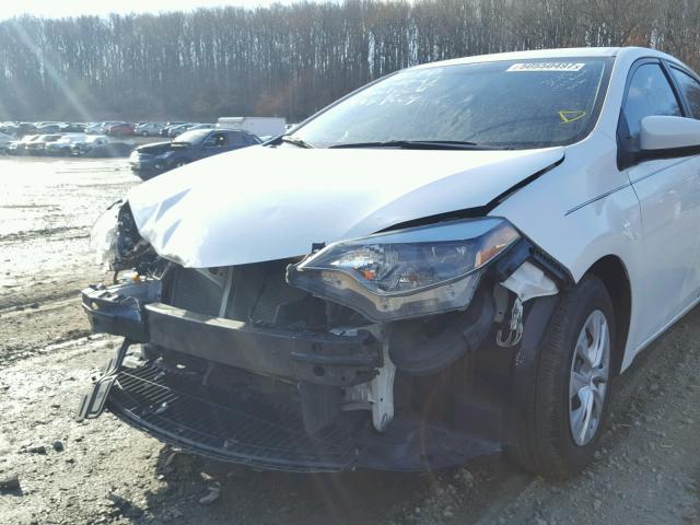 2T1BURHE9FC253849 - 2015 TOYOTA COROLLA L WHITE photo 9