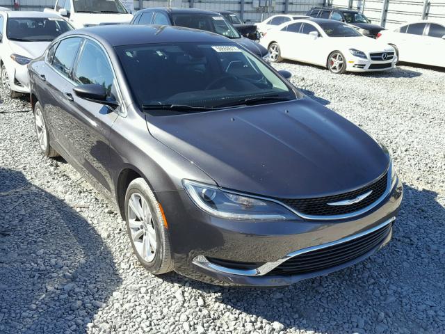 1C3CCCAB5FN659763 - 2015 CHRYSLER 200 LIMITE GRAY photo 1