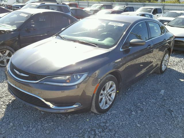 1C3CCCAB5FN659763 - 2015 CHRYSLER 200 LIMITE GRAY photo 2