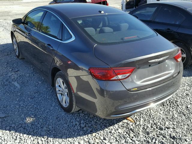 1C3CCCAB5FN659763 - 2015 CHRYSLER 200 LIMITE GRAY photo 3