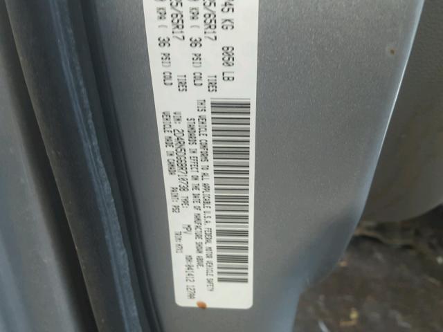 2D4RN5DG6BR710738 - 2011 DODGE GRAND CARA SILVER photo 10