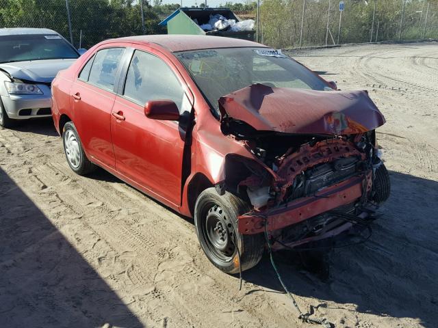 JTDBT923581223975 - 2008 TOYOTA YARIS RED photo 1