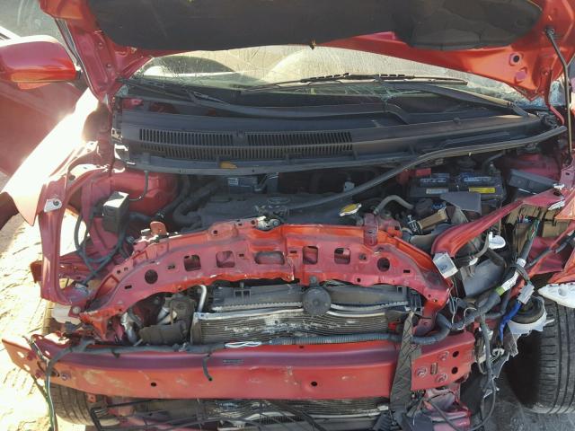 JTDBT923581223975 - 2008 TOYOTA YARIS RED photo 7