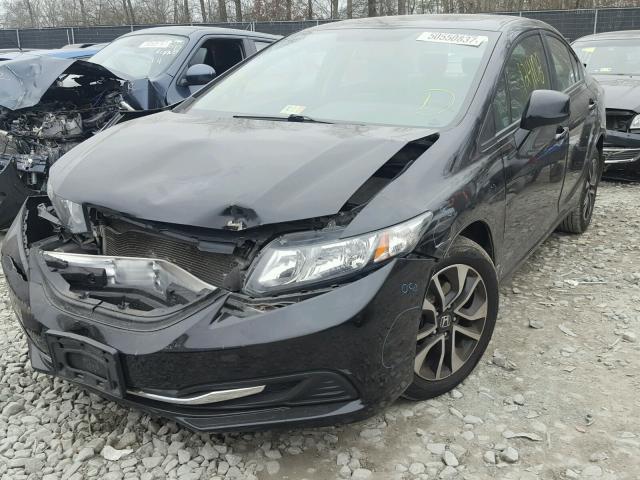 19XFB2F83DE053494 - 2013 HONDA CIVIC EX BLACK photo 2