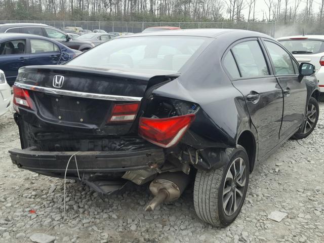 19XFB2F83DE053494 - 2013 HONDA CIVIC EX BLACK photo 4