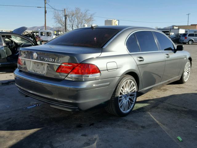 WBAHN835X6DT63284 - 2006 BMW 750 LI GRAY photo 4