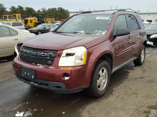 2CNDL13F686064105 - 2008 CHEVROLET EQUINOX LS RED photo 2