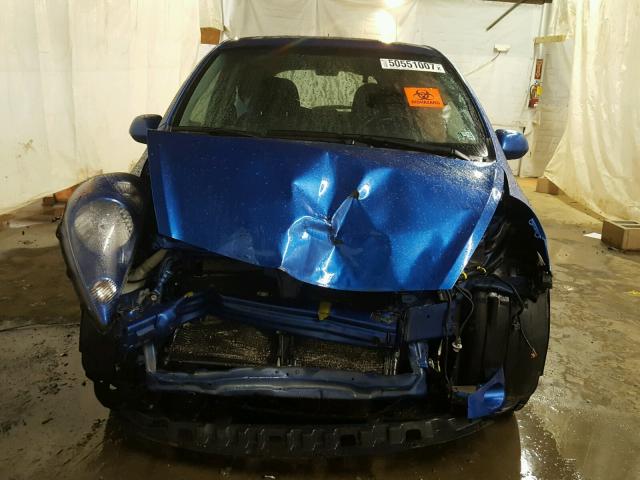 JHMGD38687S009328 - 2007 HONDA FIT S BLUE photo 9