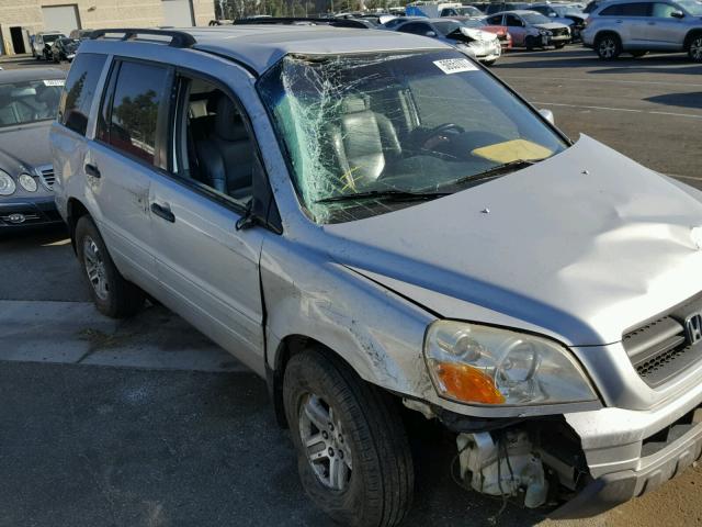 2HKYF18645H509924 - 2005 HONDA PILOT EXL SILVER photo 9