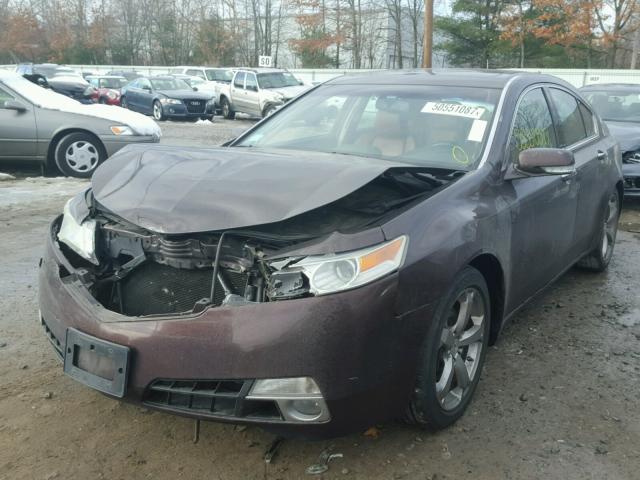 19UUA965X9A004443 - 2009 ACURA TL BURGUNDY photo 2