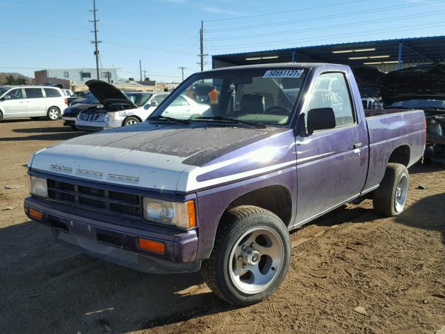 1N6ND11S3KC372673 - 1989 NISSAN D21 SHORT PURPLE photo 2