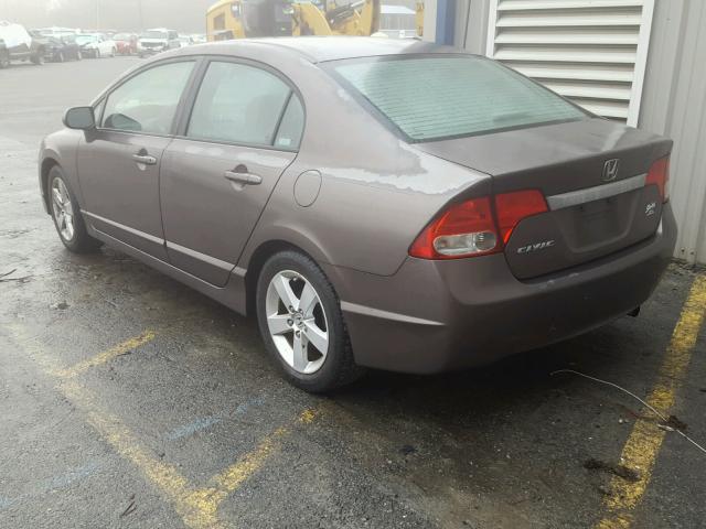 2HGFA16859H524443 - 2009 HONDA CIVIC EX GRAY photo 3