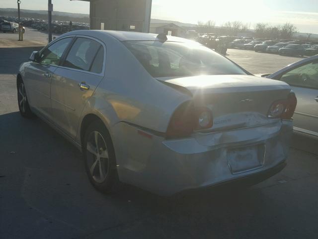 1G1ZC5E03CF272265 - 2012 CHEVROLET MALIBU 1LT ვერცხლისფერი ფოტო 3