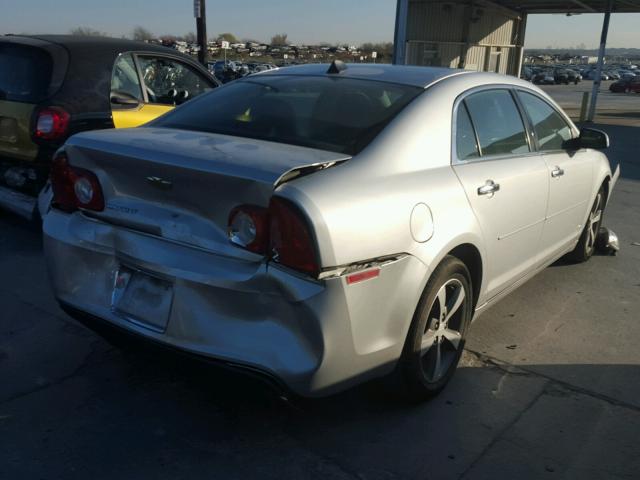 1G1ZC5E03CF272265 - 2012 CHEVROLET MALIBU 1LT SILVER photo 4