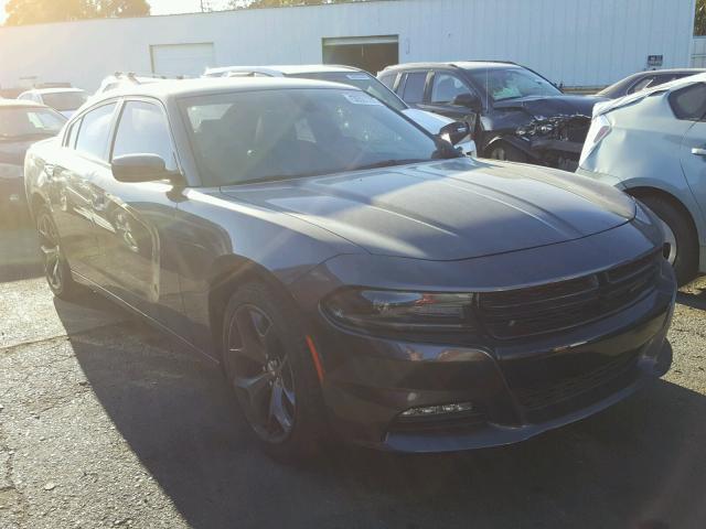 2C3CDXHG9FH832098 - 2015 DODGE CHARGER SX CHARCOAL photo 1